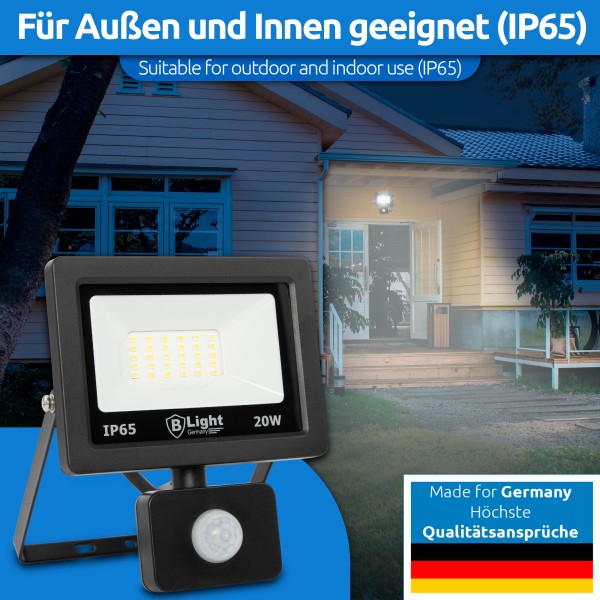 LED Fluter Strahler Kaltweiß Scheinwerfer Außenlampe Garten Flutlicht 20-100 Watt
